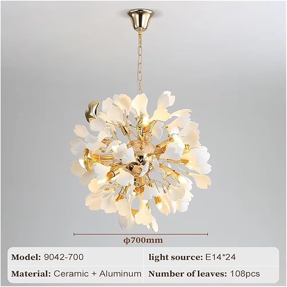 ✨GlowCeram Chandelier 🕯️🌿