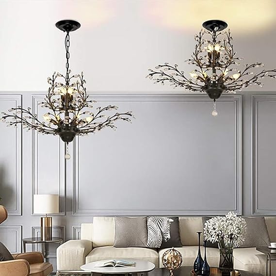 💧Raindrop Farmhouse Chandelier ✨🌿🕯️