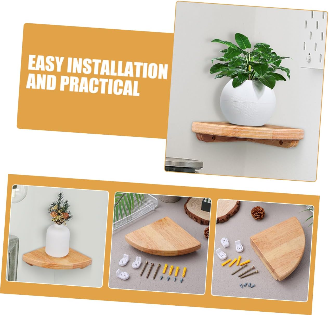 🍃🪵 FanLeaf Wall Shelf ✨🌿